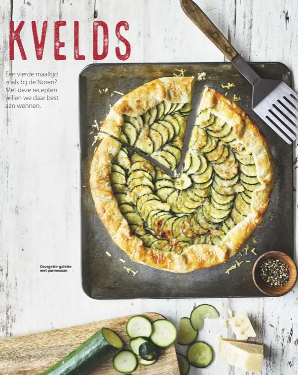  ??  ?? Courgette-galette met parmezaan