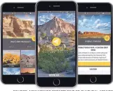  ?? SOURCE: NEW MEXICO DEPARTMENT OF CULTURAL AFFAIRS ?? These phone screen shots display different views within the Cultural Atlas of New Mexico app.