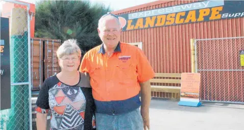  ?? Photo / Gianina Schwanecke ?? Moving to
Pa¯ ko¯ whai has enabled Mary and Peter Vujcich to grow their business, Expressway Landscape Supplies.