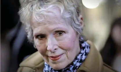  ?? Photograph: Seth Wenig/AP ?? E Jean Carroll talks to reporters outside a courthouse in New York in March.