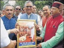  ?? HT PHOTO ?? Chief minister Trivendra Singh Rawat at an event in Dehradun on Monday.