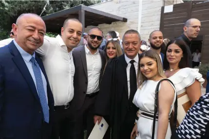  ?? (Olivier Fitoussi/Flash90) ?? KHALED KABUB (L) at the swearingin ceremony for newly appointed judges at the President’s Residence in Jerusalem, 2022.