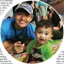  ??  ?? BACOLOD MISSION 2018 A cleft toddler became the center of attention because he would always dance and sing every time ‘Baby Shark’ came on