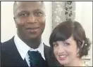  ??  ?? Together: Sheku Bayoh pictured with his partner Collette Bell