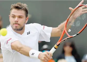  ??  ?? Stanislas Wawrinka