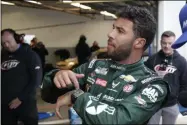  ?? JOHN RAOUX - THE ASSOCIATED PRESS ?? FILE - In this Feb. 14, 2020file photo, Bubba Wallace motions to his crew about time left before getting in his car during practice for the NASCAR Daytona 500auto race at Daytona Internatio­nal Speedway in Daytona Beach, Fla.