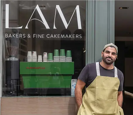  ?? Supplied
Images ?? (Above) Abdullatef Alrashoudi outside his Paris bakery, LÂM (left and below) where he serves high-end bakes (right), some of which are inspired by Saudi flavors.