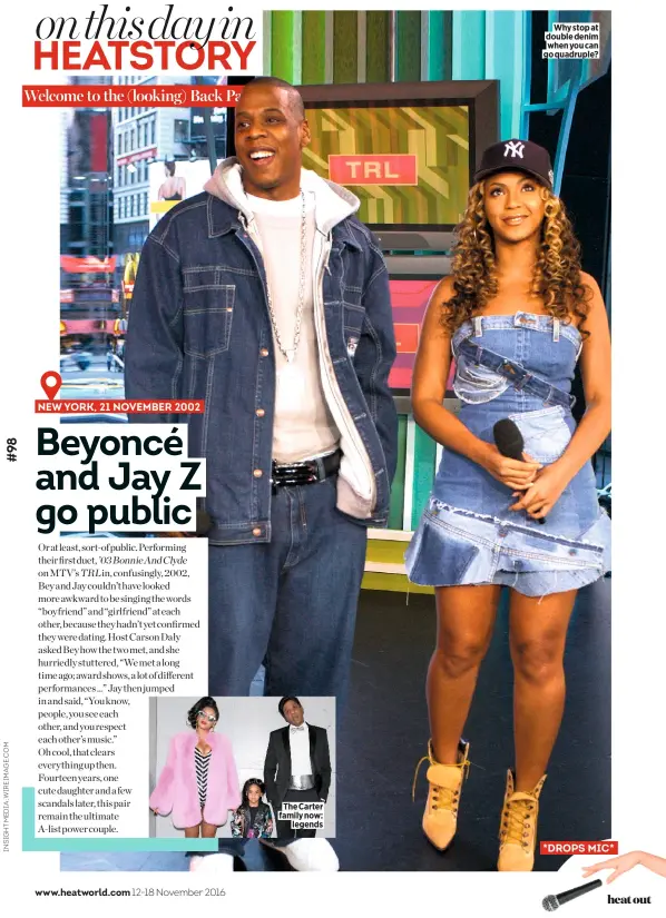 early 2000s on Instagram: beyoncé and jay-z on mtv's trl, 2002