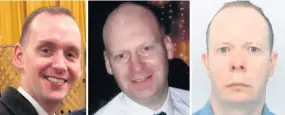  ??  ?? Murder: Reading terror attacker Khairi Saadallah (top) and victims Joe RitchieBen­nett, James Furlong and David Wails