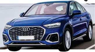  ??  ?? The Q5 Sportback S-line: Well equipped but expensive on road tax