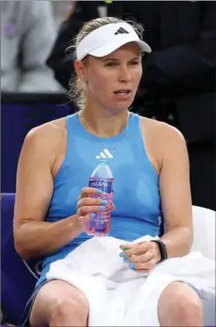  ?? FOTO: ELSA/ RITZAU SCANPIX ?? Caroline Wozniacki nåede ikke længere end til anden runde i Charleston, hvor hun led nederlag til Anhelina Kalinina fra Ukraine.