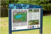  ?? PHOTO: CHRISTEL YARDLEY/STUFF ?? Lake Te Ko¯ Utu in Cambridge has faced problems with water quality in recent years.