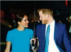  ?? REUTERS ?? Herzogin Meghan und Prinz Harry sind am Verhandeln.