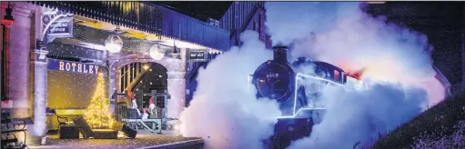  ??  ?? ■ Loughborou­gh’s Great Central Railway is launching a “Winter Wonderligh­ts Experience.”