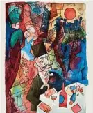  ??  ?? Rupertinum-Schau, u. a. mit George Grosz: „Der Mädchenhän­dler“, 1918