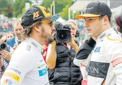  ?? FOTO: GETTY ?? Fernando Alonso le tiene tomada la medida a su compañero de equipo 14-0 en los libres y lleva 19 ‘qualy’ clasifican­do por delante