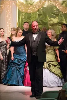  ?? Submitted photo ?? ■ Stacey Murdock, a baritone from Portland, Oregon, performs in a 2018 "Opera Classics" concert. He's been performing with The Muses since 2008.