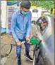  ?? HT PHOTO ?? Petrol and diesel prices rose by 25 paise on Wednesday.