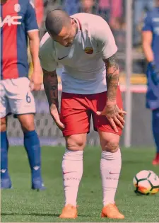  ?? IPP ?? Radja Nainggolan, 29 anni, uscito per un infortunio muscolare