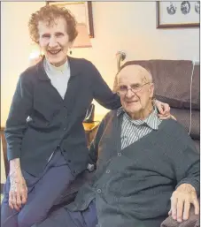  ??  ?? Bruce and Eleanor Heighton have been married for 62 years. They now live in Valley View Villa.