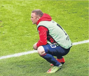  ?? Picture: Getty. ?? Sidelined: Wayne Rooney was left out of Gareth Southgate’s squad to face Scotland and France next month.