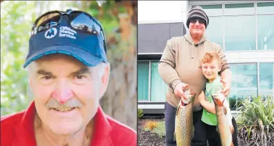  ?? PHOTOS / SUPPLIED ?? Above left, David Hart, who died in a car crash on January 2. Above right, Hart’s son-in-law Roy Nugter with his son Kobie.