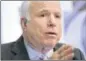  ??  ?? Sen. John Mccain met with Egyptian officials to negotiate for the release of the human-rights activists.