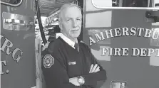  ?? NICK BRANCACCIO ?? Amherstbur­g Fire Chief Bruce Montone criticized the lack of funding, equipment and training support from the Ontario government for dealing with a nuclear incident at the Fermi plant in Michigan.