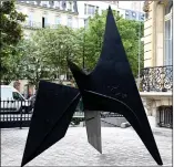  ?? Photo: AFP ?? A “stabile” by US artist Alexander Calder on display in Paris
