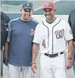  ?? /GETTY IMAGES ?? Los managers Alex Cora y Dave Martínez, en un juego de 2018.