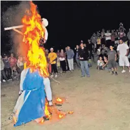  ?? ARCHIVO ?? La quema de Judas es una tradición durante Semana Santa. En la actualidad su realizació­n ha disminuido en Costa Rica.