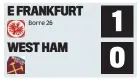  ?? ?? (Eintracht Frankfurt win 3-1 on aggregate)