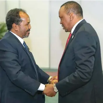  ?? ?? Incidente mancha reaproxima­ção entre os Governos de Hassan Sheikh e de Uhuru Kenyatta