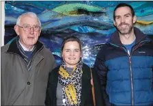  ??  ?? Paul Murphy, Sandra McSwiney and David Murphy at the ‘Evening of Sporting Greats’ in aid of Recovery Haven at Ballyroe Heights Hotel in Tralee on Friday evening.