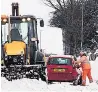  ??  ?? FROZEN Blizzard-hit Britain