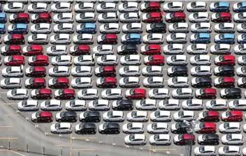  ??  ?? Ford vehicles are seen at a parking lot of the Ford factory in Sao Bernardo do Campo, in this file photo. — Reuters