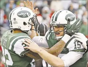  ??  ?? Jet O.C. John Morton wants to see Josh McCown back in Green next season.