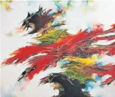  ?? FOTOS: VERANSTALT­ER ?? Der Tettnanger Künstler Hendrik Tuttlies ist für seine farbenfroh­en, expression­istischen Werke bekannt.