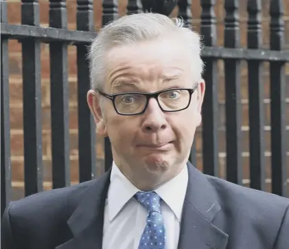  ??  ?? 0 Michael Gove tried to present £705 million spending on border security as good news