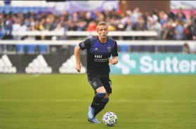  ?? Lyndsay Radnedge / ISI Photos/Getty Images ?? Jackson Yueill, 23, was looking forward to his second full MLS season, but it came to an abrupt halt after two matches because of the coronaviru­s pandemic.