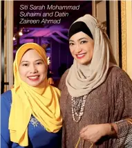  ??  ?? Siti Sarah Mohammad Suhaimi and Datin Zaireen Ahmad Tan Sri Abdul Rahim is currently the president of the Malaysian Senators’ Council