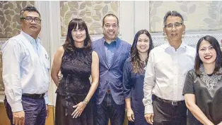  ??  ?? (From left) WWF-Philippine­s president and CEO Joel Palma, Myrza Sison, Andrej Wisniewski, Margaux Salcedo, WWF-Philippine­s chairman of the board Aurelio ‘Gigi’ Montinola III and Makati Shangri-La communicat­ions director Patti Javier.