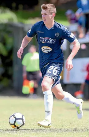  ??  ?? Auckland City striker Callum McCowatt hunts more goals.