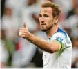  ?? Foto: Pan Yulong, dpa ?? Daumen hoch von Harry Kane aus England.