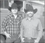  ?? Photo courtesy JB Lord. ?? Eli Lord (left) and his dad, J.B., will both compete at the Minot Y’s Men’s Rodeo Oct. 9-11. The men, both from Sturgis, S.D., are perennial competitor­s at the rodeo.