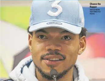  ?? ASHLEE REZIN/ SUN- TIMES FILE PHOTO ?? Chance the Rapper