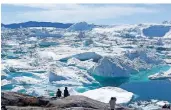  ??  ?? Das Foto zeigt einen Eisfjord bei Ilulissat, einer Stadt in Grönland.