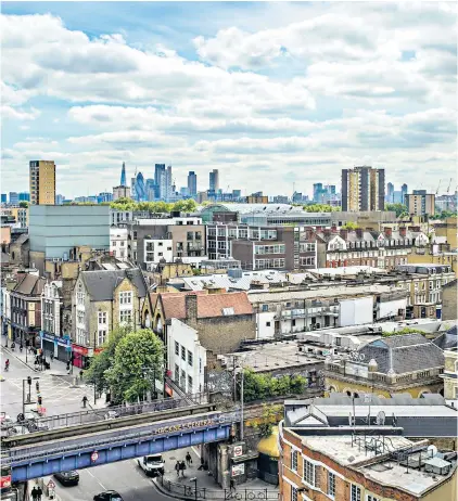  ??  ?? Flat prices in inner London areas such as Hackney have fallen recently
Suburban towns such as Kingston upon Thames have seen an influx of movers