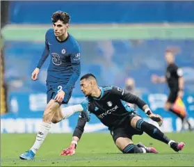  ?? FOTO: AP ?? Kai Havertz fue el gran protagonis­ta del triunfo con un doblete al Fulham