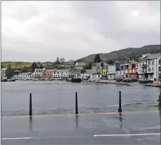  ??  ?? Andrew Wallace of Mackay’s Ironmonger­s posted this photograph on the All Things Tarbert Facebook page. He commented: ‘The tide still has at least 0.3m to rise. I suggest folk start moving their cars.’